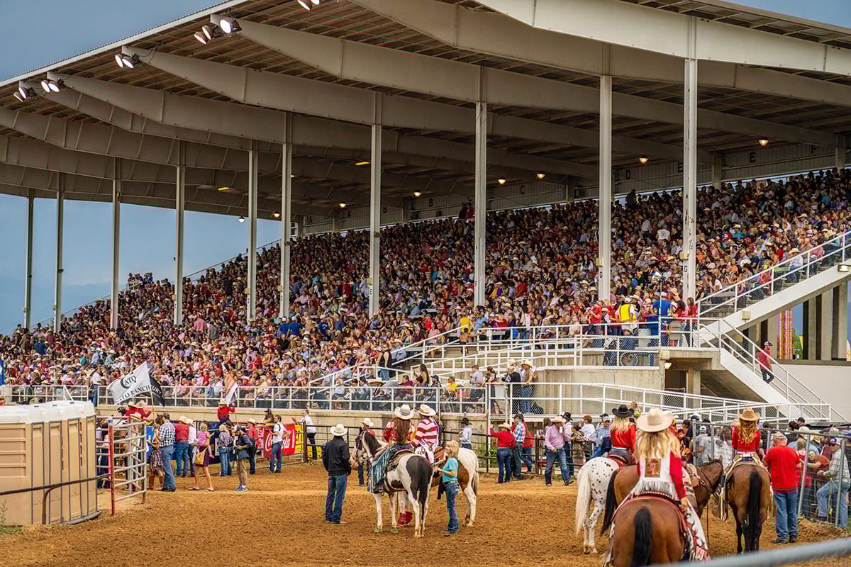 Sheridan WYO Rodeo, grandstands, Sheridan County Fairgrounds