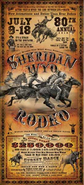 Sheridan WYO Rodeo Poster